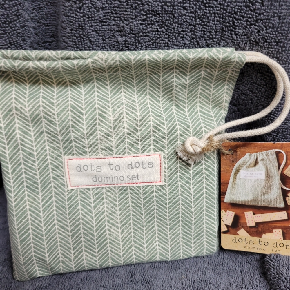 Mud Pie dot to dots wooden domino set-NWT-multi color